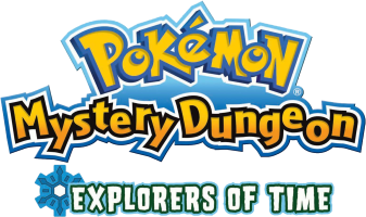 Pokemon Mystery Dungeon Explorers of Time title screen for Nintendo DS